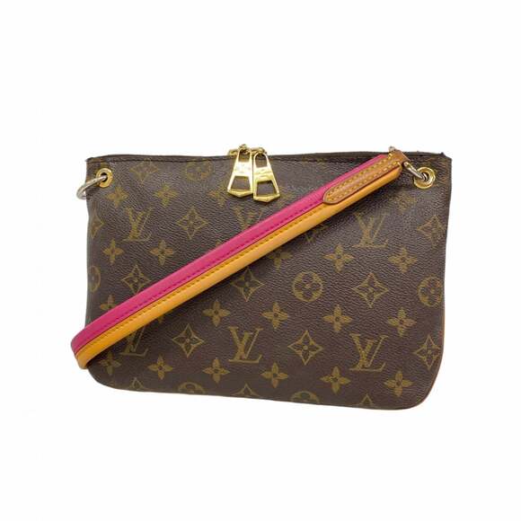 LOUIS VUITTON Handbags - Louis Vuitton Monogram Loretta Shoulder Bag M44053 Brown Hot Pink Women's P28...
